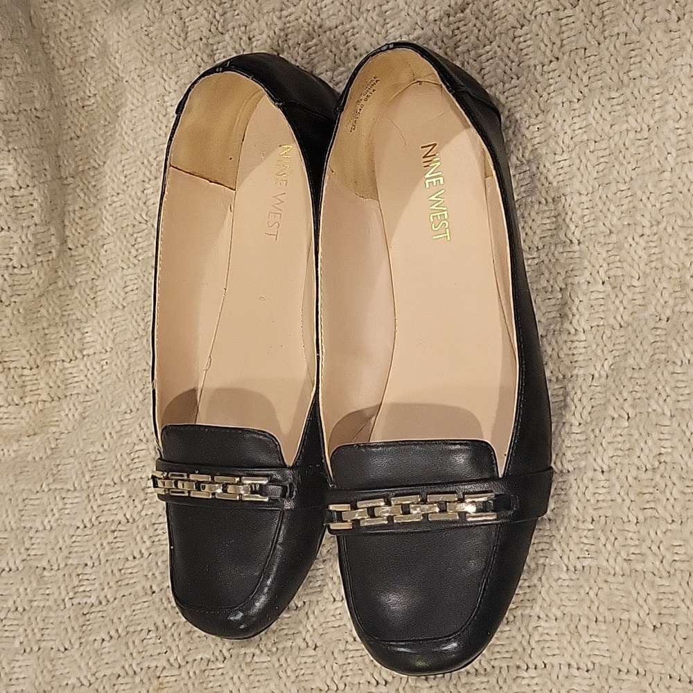 Black loafers
